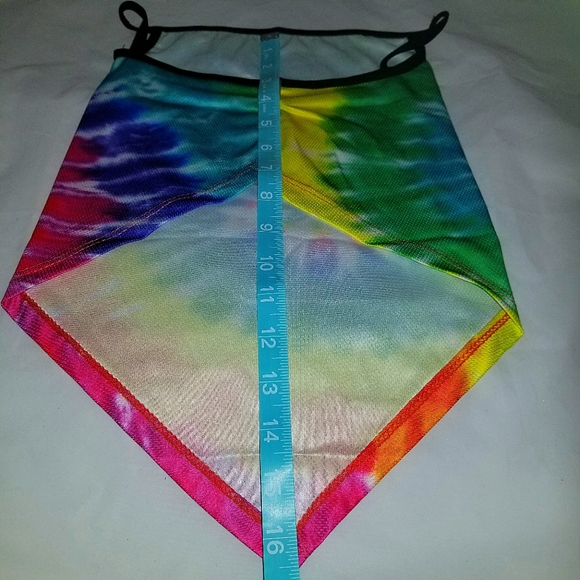 Rainbow Tie Dye Print Neck Gaiter/Face Mask - Picture 6 of 7